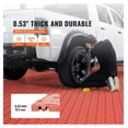 thumbnail image 3 of Garage Tiles Interlocking 12x12, 25 Pack - Non-Slip Floor Tiles for Garages, Basements & Workshops - Durable Rubber Flooring in Red, 3 of 7