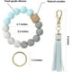 thumbnail image 3 of Pulsera con llavero, pulsera con cuentas de silicona para mujer, 3 of 7