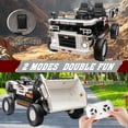 thumbnail image 5 of FINITO 24V 8Ah Ride on Dump Truck with Electric Dump Bed, Ride on Construction Vehicle 4WD Kids Electric Car with Remote Control and Extra Shovel,4x70W Powerful Motors, White, 5 of 6