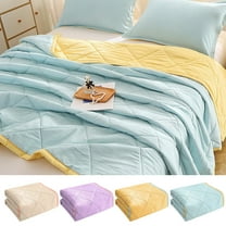 Summer Savings Clearance! Boovnll Cooling Comforter - 40x60" Soft Cozy Cold Touch Fabric Ice Blanket, Lightweight Breathable Rest Cooling Comforter for Kids, Hot Sleepers & Night Sweats, Comforter