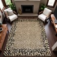 thumbnail image 6 of Addison Rugs Mayfield Premium Machine Washable Transitional Animal Skin Gold Rectangle Rug, 9' x 12', 6 of 6