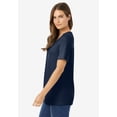 thumbnail image 3 of Woman Within Plus Size Perfect Short-Sleeve Scoopneck Tee, 3 of 6
