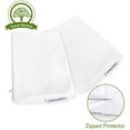 thumbnail image 7 of Springspirit King Pillow Protector 2 Pack Waterproof Cooling Pillow Cases 100% Tencel Surface Silk Soft & Skin-Friendly Pillow Protector Pillow Cover Encasement, 7 of 7