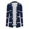 thumbnail image 3 of Ashirexll Cardigan Sweaters for Women, Winter Coats for Women, Fall Coats Women's Casual Striped Long Sleeve Cardigan Jacket, 3 of 6