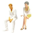 thumbnail image 3 of Figuras a escala 1:64, escena sentada con escritorio y silla para tren, jardín de hadas, diseño de proyectos DIY, Diorama, 3 of 9