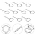 thumbnail image 4 of 10pcs Anti-rust Self Tapping Eye Screw Hooks Eye Bolts Eye Hooks for Wood, 4 of 6