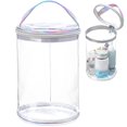 thumbnail image 1 of Bolsa de loción transparente Sanwuta, cilíndrica, impermeable, plateada, 1 of 6