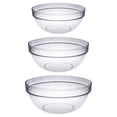 thumbnail image 1 of 3Pcs Fruit Bowls Household Salad Bowls Multipurpose Tableware (Transparent), 1 of 9