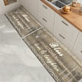 thumbnail image 6 of MeyJey Farmhouse Kitchen Rug Set of 2, Non-Slip Anti-Fatigue Waterproof Cushioned Mat for Kitchen, Dining & Laundry Room, 20"x31.5"+20"x59" Brown, 6 of 12