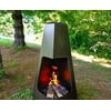 46" Pyramid Outdoor Wood Burning Chiminea - Bronze