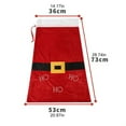 thumbnail image 5 of Dserfhy Big Velvet Santa Bag Soft Drawstring Christmas Gift Bag Extra Large Red Christmas Cloth Sack for Holiday Packaging Party Supplies, 5 of 7