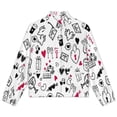 thumbnail image 4 of Jackets for Women Winter Coat Jackets Flannel Stand Collar Jacket(Valentine's Day Key Lock Envelope,Size:S-4XL), 4 of 7