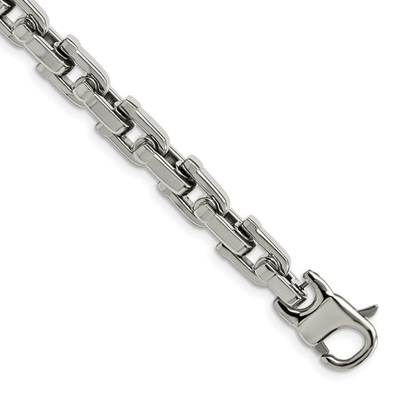 Auriga Fine Jewelry Stainless Steel Polished 8.5 inch Men's Bracelet