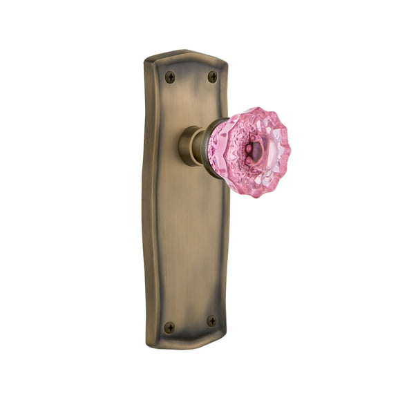 Nostalgic Warehouse Pracrp_Psg_238_Nk Prairie Solid Brass Rose Passage Door Knob Set -