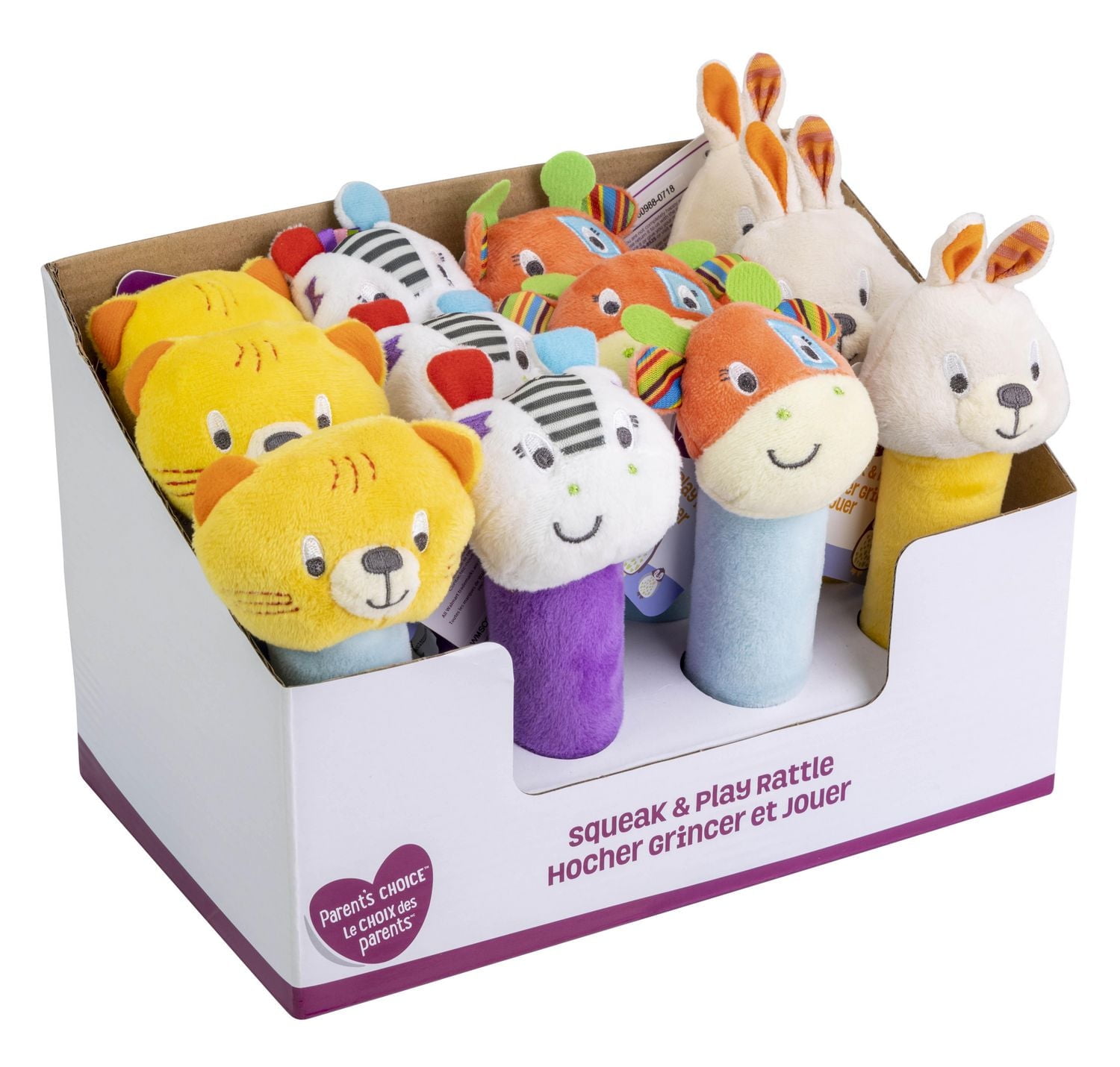 Squeak and Play Rattle Stick (Cat)