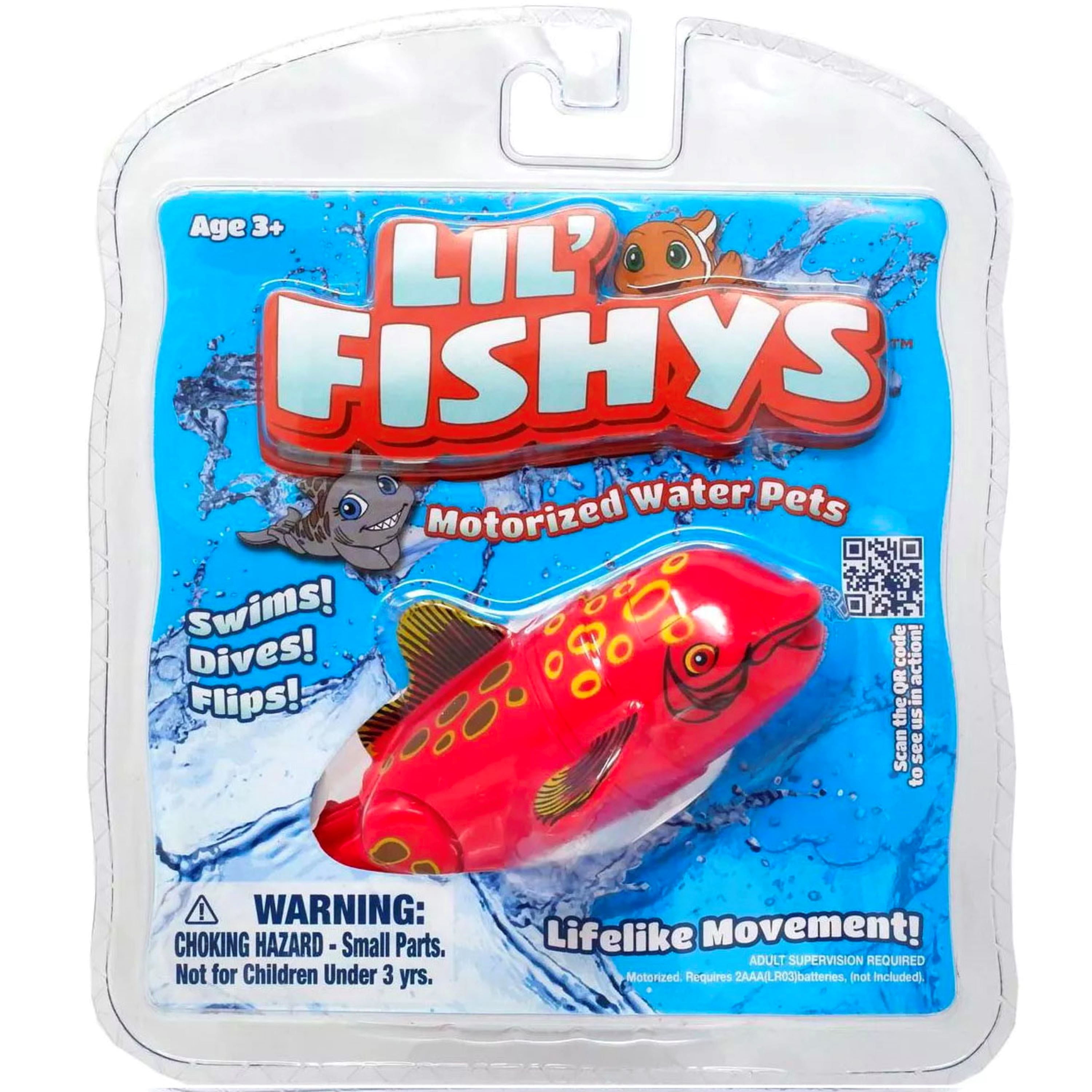 Toy Pet Gift Play Lil Fishy Jelly Fish Beardy Electronic Fish Aquarium Ages 3 