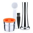 thumbnail image 1 of Graflsoa Kit de Capsules de Café Réutilisables en Acier Inoxydable pour Modèles Illy X7.1/Y3.2/Y5 - Inclut Tasseur, Cuillère et Brosse - Accessoire de Brassage Écologique pour la Maison, 1 of 6