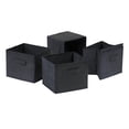 thumbnail image 1 of Pemberly Row Paniers en Tissu Pliable en Noir (Lot de 4), 1 of 1