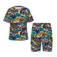 thumbnail image 1 of Balery Colorful Carp Streamer Conjunto de Pijama Infantil de Manga Corta con Estampado – Ropa de Dormir de Algodón Suave-4X-Large, 1 of 6