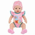 thumbnail image 6 of AlevRam 3 Pack 18 inch Doll Summer Outfits – Cute Bird and Cloud Print Dress, Bunny Sleeping on Moon Swimsuit with Swim Cap, Unicorn Print Romper – Fits for 18 inch Dolls, 6 of 7