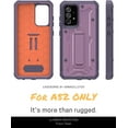 thumbnail image 2 of Caseborne ArmadilloTek V Compatible with Samsung Galaxy A52 5G Case (2021 Release), Military Grade Full-Body Rugged with Built-in Kickstand [Screenless Version] - Purple, 2 of 5