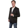 thumbnail image 3 of Scully Men's Western Coat with Solid Tonal Piping, Black, 54, 3 of 3
