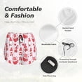thumbnail image 6 of Lsque Valentine Gnomes Printed Women's Running Shorts with Liner Pockets,Elastic Quick Dry Workout Athletic Gym Yoga Shorts,Womens High Waist Shorts-, 6 of 9