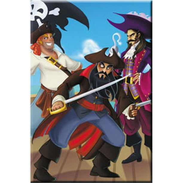 Famous Pirates Cartoon Magnet M-RT-0008 