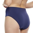 thumbnail image 2 of Carole Martin Comfort High Cut Full Coverage Womens Brief Hipster Panty Style 8002 Blue Small, 2 of 4