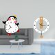 thumbnail image 2 of Reloj de pared silencioso, sin , decorativo, redondo, moderno, de madera, material acrílico, forma única, fácil de instalar, adecuado para el ho, 2 of 8