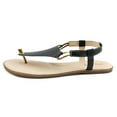 thumbnail image 4 of sperry womens calla jade open toe casual leather flat sandals, black, size 7, 4 of 5