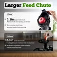 thumbnail image 3 of Toytexx 300 Watts Cold Press Slow Juicer, 5.1-Inch Feeding Chute, Stainless Steel, Quiet Operation, 3 of 7