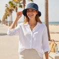 thumbnail image 7 of Slccxzc Distressed Cotton Fisherman Hat, Packable Summer UV Sun Protection Cap, 7 of 7