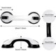 thumbnail image 2 of 2-pack Of 12" Bathroom Grab Bars Shower Handle With Strong Suction Cup, 2 of 4