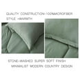 thumbnail image 6 of saney Sage Green Comforter Set Oversized King Size 3-Piece Fluffy Soft Lightweight Bedding Honeycomb Geometric Quilted Stone-Washed Microfiber Comforter Set for All Season, 6 of 8