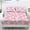 Easter Rabbit Egg Daisy Pink, variant on COEQINE Twin Size Sheet Set Soft Wrinkle Free 3 Pieces Bed Sheets Set with Deep Pocket Bedsheet & Pillowcases Home Decor for Twin Size Bed, Highland Cow Pink Floral