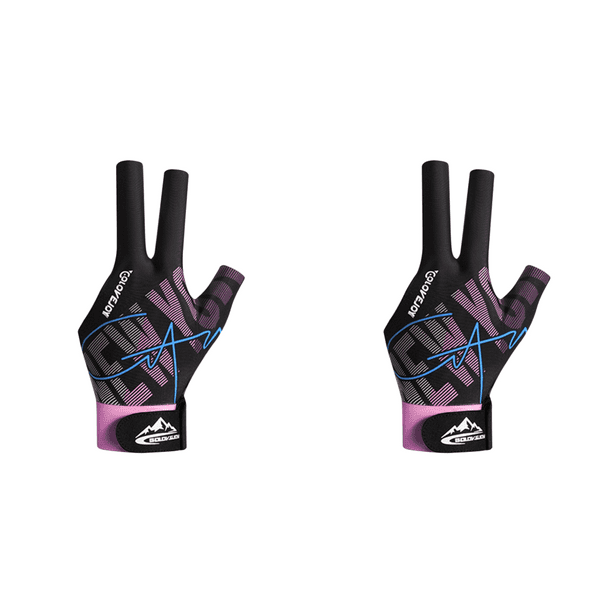 Guantes Billar 3 Dedos Guante para Mano Izquierda Hombres Y Mujeres (rosa) Rojo