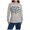 Grey, variant on Womens Fall Halloween Shirt Women's T-Shirts Women's Casual Halloween Print Long Sleeve Pullover Sweatshirt Top Grey L