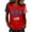 Red, variant on MEICHEN Women's 4th of July Short Sleeve Top Usa Flag Printed Patriotic Graphic Tee Blouse Summer 250th Anniversary Usa Round Neck T Shirt