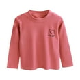 thumbnail image 3 of Bnwani Long Sleeve Toddler Shirts Girls Crew Neck Warm Solid Tops 24 Months, 3 of 9