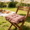thumbnail image 2 of Tauxra Coussin de Chaise en Velours 40 cm Tapis de Sol Rond avec Sangle pour Bureau Maison Extérieur, 2 of 6