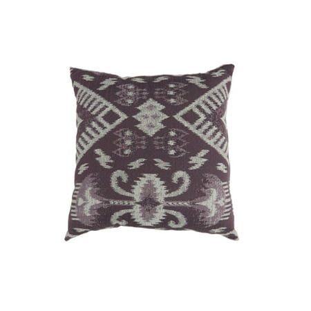 Contemporary Style Set Of 2 Throw Pillows Purple White Walmart Com