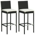 thumbnail image 3 of vidaXL Garden Bar Set Black, Cream White, 3 of 27