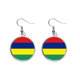 thumbnail image 1 of Mauricio bandera nacional África país Pendientes pendientes de plata colgantes joyas señora Unbranded M, 1 of 3