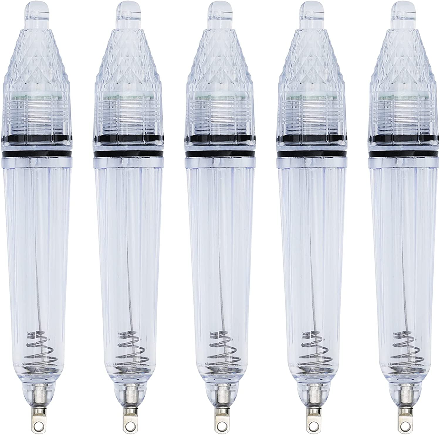 BLUEWING 5 Pack Deep Drop Light 6.7" LED Fishing Light Underwater Fish