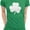 Green Solid Design, variant on USA Screen Printed Ladies Shamrock Tee St Patrick's Day Womens Irish T-Shirt Green, Bold Design, 2XL