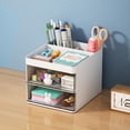 thumbnail image 2 of Creative Pen Holder Transparent Drawer Rabbit Storage Box Children Girls Student Office Bedroom Desktop Decoration Large Capacity, 2 of 4