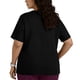 thumbnail image 2 of Tamaño Más Manga Corta Tops para las Mujeres V Cuello Bolsillo Suéter Blusa Casual Camisa Uniforme, 2 of 6
