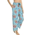thumbnail image 2 of Uemuo I Am A Fan Popcorn Pattern Women's Wide Leg Palazzo Lounge Pants with Pockets Light Weight Loose Comfy Casual Pajama Pants-XX-Large, 2 of 9