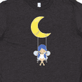 thumbnail image 4 of Inktastic Cute Fairy, Fairy On The Moon, Fairy On A Swing Youth T-Shirt, 4 of 5